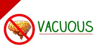 Самые трудные английские слова &mdash; Vacuous (видео со словарным запасом)