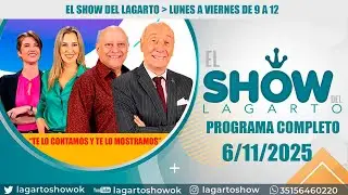 🔴El Show del Lagarto🔥6 de noviembre de 2025📰Noticias de C&oacute;rdoba canal 12 cordoba📍