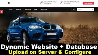 How to Upload PHP Website On Server with Database, How to upload dynamic website on an online server