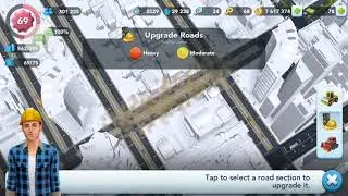 Upgrading Roads in SimCity BuildIt