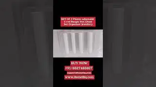 SET OF 2 Plastic Adjustable 4 Rod Bangle Box  # #trending #indianfashion #shortvideo #homebiq