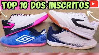 AS MAIS PEDIDAS PELOS INSCRITOS‼ MELHORES CHUTEIRAS DE FUTSAL 2024 GINKA 900, ESKUDO 500, DOMINATOR😲