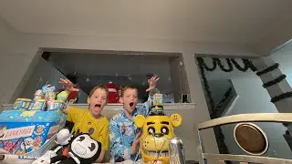 Mega boxing video 17 in boxing Fnaf  LankyBox and even MrBeast + bendy and the ink machine ￼￼￼