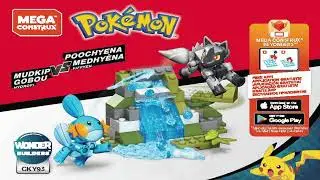 Mega Construx Instructions | Pokemon | GKY93 | Mudkip vs. Poochyena