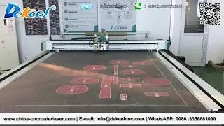Projector CNC Knife Cutting Machine Working Show