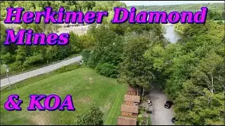 Полёт на дроне над алмазными рудниками Херкимера и курортами KOA. Развлечения, кемпинг, добыча кв...