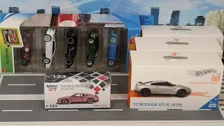 Hot Wheels id & Exotics 5pk + MINI GT-R (courtesy of J K)