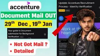 🔥Accenture Document Background Verification Mail Out! | Accenture BGV Process 2025 |29 Dec Interview