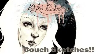 Couch Sketches #1 : KatArt Illustrations