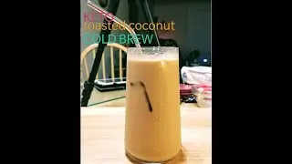 Toasted Coconut Iced Brew Coffee | Best Starbucks Iced Coffee at Home |  KETO Starbucks Coffee