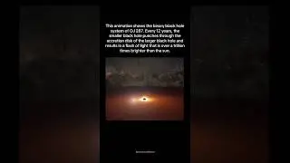 🕳️✨The Binary Black Hole System Of OJ 287 🌌💫. Read below 👇 #space #astronomy #universe