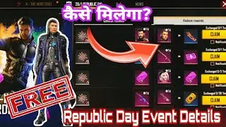 How To Complete Republic Day Event In Free Fire || Free Corono Character And More Rewards