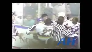 NHL Apr. 12, 1990 St. Louis Blues v Toronto Maple Leafs (R) Rich Sutter v Rob Ramage (R)