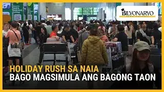Last-minute travelers bumuhos sa NAIA Terminal 3 para sa New Year getaway | Agenda