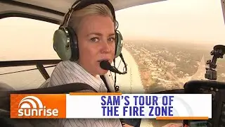 Sam Armytage tours fire ravaged parts of NSW from above | Sunrise
