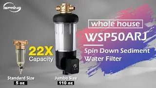 A Must-Have for Well Water Users | iSpring WSP50-ARJ Jumbo Size Spin Down Sediment Filter