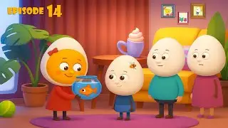 Yolki Gets a Goldfish Pet! 🐠 | EP 14 | Yolki & Hatch | Kids animation | Kids Cartoon
