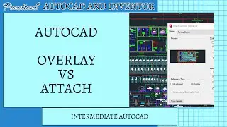 Наложение AutoCAD против присоединения