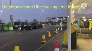 Heathrow airport,Uber waiting area with _1&rdquo; temperature 🤒