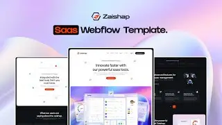 Zaishap - SaaS Website Template | Best Webflow Template for Innovative Startups