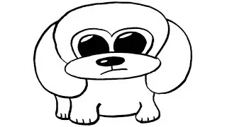 Drawing a Heartwarming Scene: Sad Puppy Dog Sketch | Step-by-Step Tutorial
