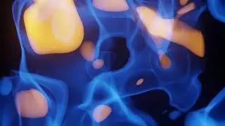 Blue Flame Nebula &mdash; 1 Hour 4K 60fps Loop | No Music | Abstract Animation | Deep Relaxation