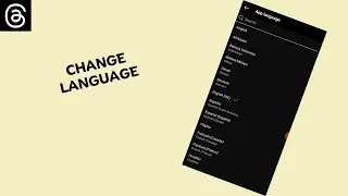 How to Change Language on Threads, an Instagram app