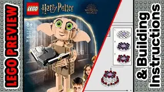 PREVIEW: 76421, LEGO HARRY POTTER, Dobby the House-Elf​ & Building Instructions! LEGO 2023