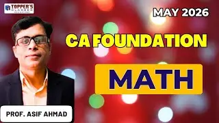 CA FOUNDATION /  MAY'26  I 19-01-26