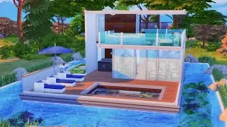 FLOATING SEAHORSE HOUSE | The Sims 4: SPEED BUILD (NO CC)