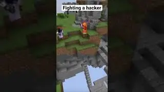 Fighting a hacker in Minecraft #shorts