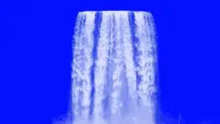 water falls blue screen free download (no copyright)