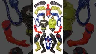 AVENGERS TOYS MARVEL'S, SPIDERMAN VS VENOM VS HULK VS BATMAN. #avengers #shorts