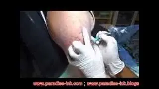 PARADISE INK TATTOO BALI - Marilyn monroe half skull