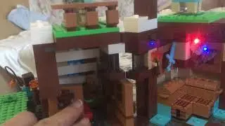 Конструктор LELE My World Minecraft База на водопаде  33052
