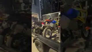 How many bikes can you fit on a 18 foot load trail trailer? #bikesrule