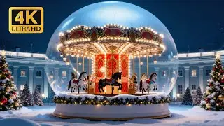 Magical Snow Globes ❄️ Moscow 4K Walk | Sklifosovsky Hospital
