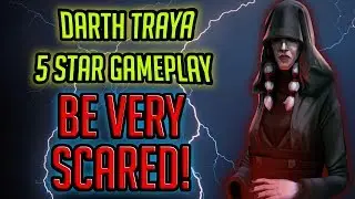 5 Star, G11 Darth Traya Gameplay Initial Impressions! | Star Wars: Galaxy of Heroes