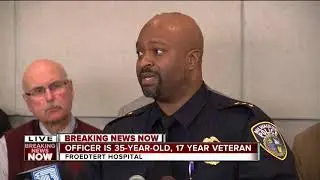 MPD Assistant Chief Michael Brunson addresses fallen officer