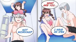 A wealthy tycoon named Moroboshi and a gal trapped in a beach shower room... [Manga Dub]