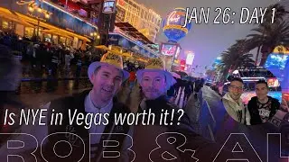 Видеоблог из Лас-Вегаса, январь 2026 г. - День 1. Новогодняя ночь: фейерверки, великолепная еда, ...