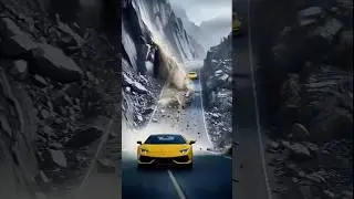 Would You Escape ?😳#aivisualization#car #yellow #ai #ytshorts