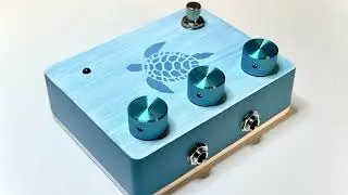 Demo: Boutique Handmade Distortion Overdrive Guitar Pedal: Blue Turtle