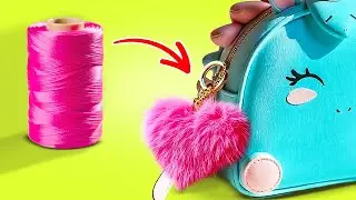 DOE-HET-ZELF SLEUTELHANGER 💖 MODEACCESSOIRES VAN AFVALMATERIALEN