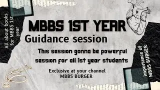 MBBS guidance session for 1st year MBBS Students/ what books to buy for MBBS 1st year /power session