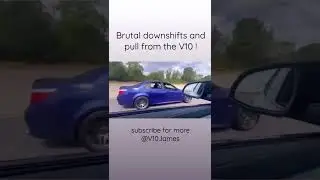 Brutal S85 V10 Downshifts from an interlagos blue E60 M5!