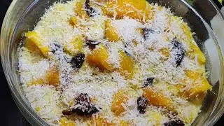 Without Sugar / Jaggery Healthy Mango Bread Pudding | Healthy Dessert Recipe By Cook With SK 