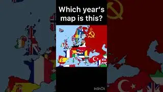 What year&rsquo;s map is this? #geography #easy #europe