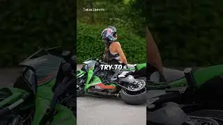 How To Lift A Heavy Bike😳😳 (🎥Sarah Lezito)