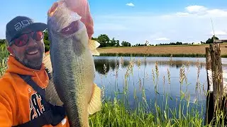 Early Spring Pond Bass Fishing